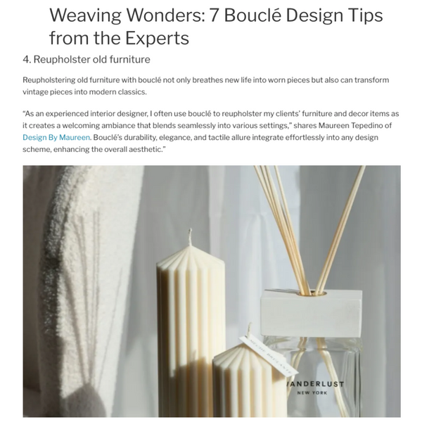 Redfin Design Blog - 7 Bouclé Design Tips From the Experts