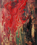 Dancing Gypsy $2,900 - Design By MaureenDancing Gypsy $2,900 - Design By Maureen gypsy inspired art, dance paintings, romani inspired, gypsy art, dancing gypsy, expressionist art, red and black, red, yellow, green, colorful, vibrant art, happy art,