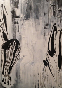 Fantasy $2,900 - Design By MaureenFantasy $2,900 - Design By Maureen otherworldly painting, fantasy painting, enchanted painting, fantasy art, abstract art, black and white, minimalism, minimalist art, elegant art, white, grey, black, black and white, white and black, black and grey, gray, abstract figurative, dreamy art,