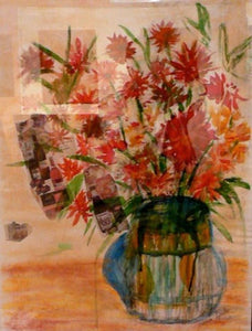 Floral Centerpiece $1,900 - Design By MaureenFloral Centerpiece $1,900 - Design By Maureen floral centerpiece, floral painting, flower painting, flowers in vase, pretty flower painting, abstract painting, contemporary art, modern art, exquisite floral arrangement painting, vibrant colorful flower painting, red, pink, orange, green, blue, colorful art, den art, kitchen art, interior design art, indoor art, living room art, bedroom art, captivating bouquet art, still life