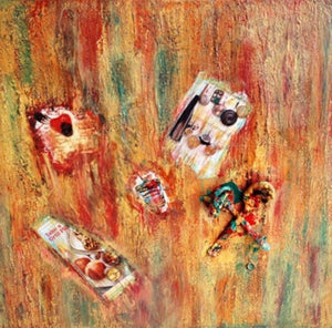 Let's Cook $1,300 - Design By MaureenLet's Cook $1,300 - Design By Maureen gourmet cooking art, chef painting, cooking together canvas, culinary artwork, cooking inspiration art, kitchen tool art, chef's tools portrait, culinary delight painting, dining room artlet's cook art, kitchen art, mixed media art, utensil art, spoon art, orange, bright colored art, abstract figurative art, eating art, food scene art, kitchen ambiance art